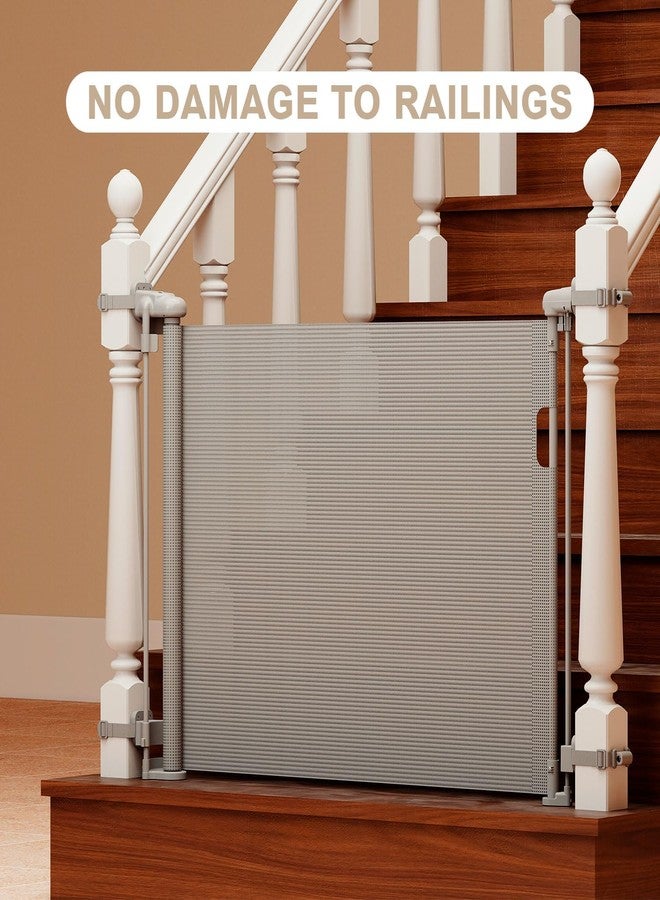 Miumoon 2-Pack No Hole Stairway Baby Gate Mounting Kit for Miumoon Retractable Gate, No‑Drill Retractable Baby Gates Part Fit 1.9"–3.74" Round & 2.76"–3.74" Square Posts,Retractable Stair Gates for Miumoon - Image 4